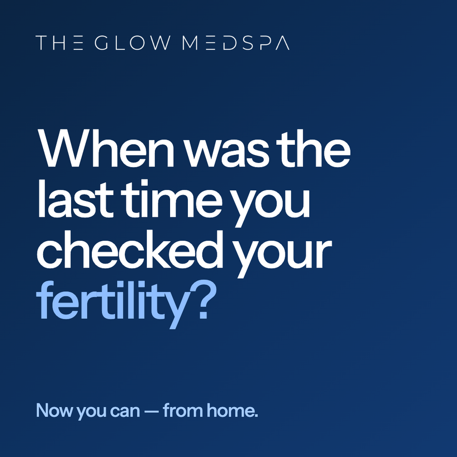 Custom fertility social graphic for The Glow Medspa